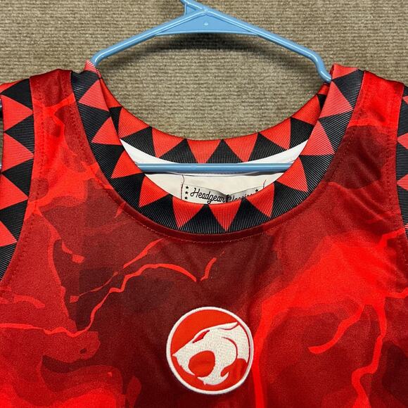 Thundercats Basketball Jersey Men's XL Red Lightning Headgear Classics NEW - Picture 3 of 13